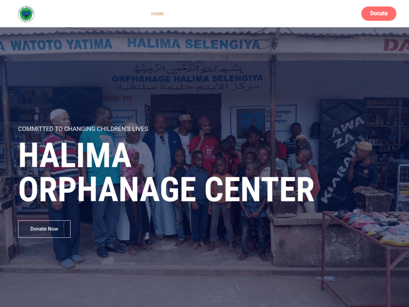 Halima Orphanage Center website preview