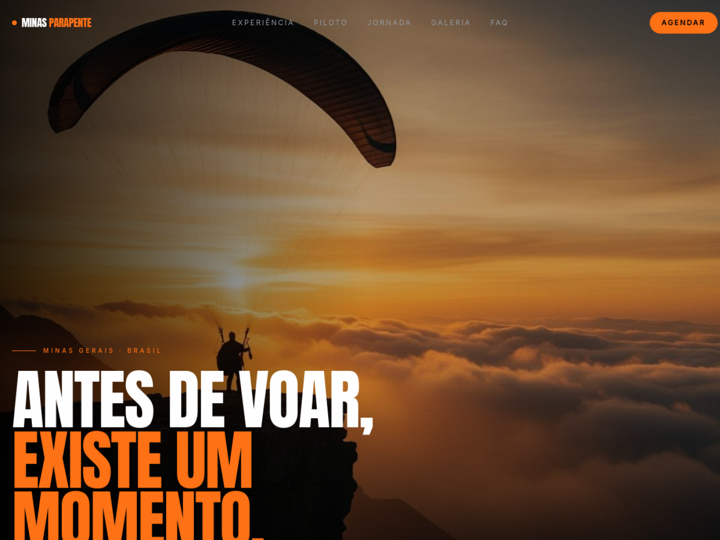 Minas Parapente website preview