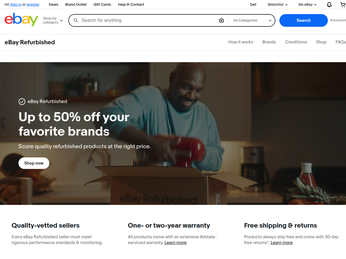 eBay Refurbished: grados de condición y garantía incluida