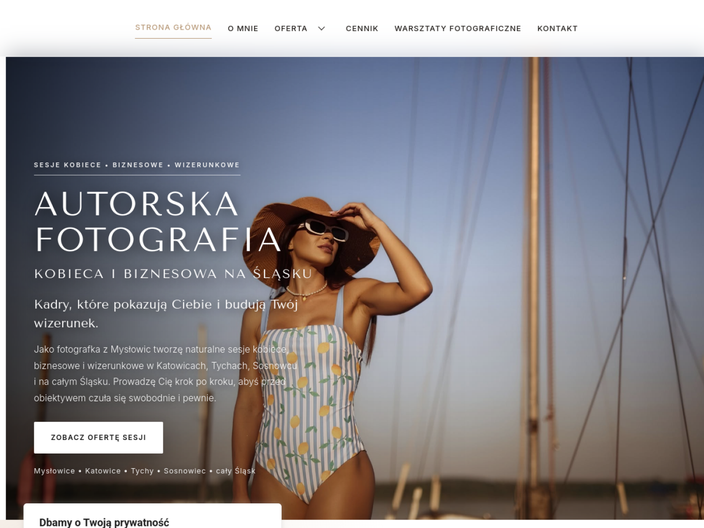 Strona internetowa Patrycja Kamela Fotografia
