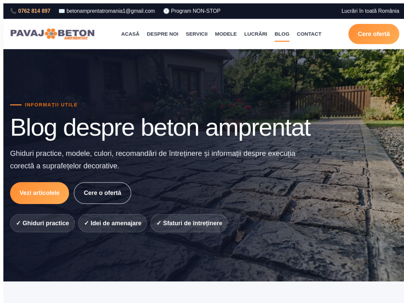 Preview site Pavaj Beton Amprentat