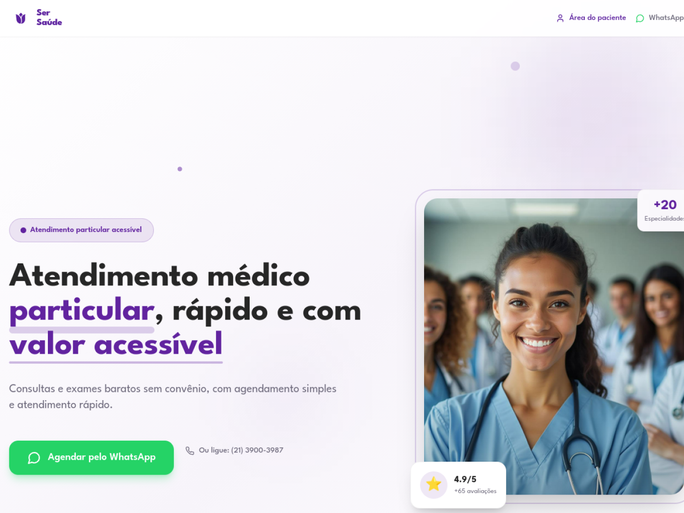 Prévia do projeto Ser Saúde