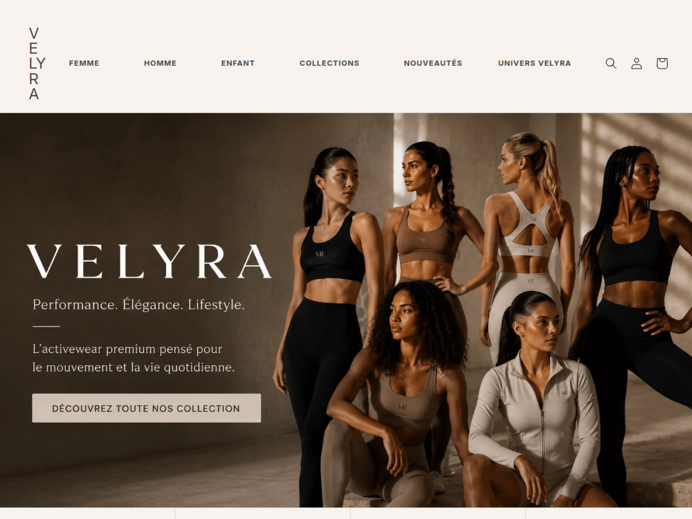 Aperçu du site Velyra