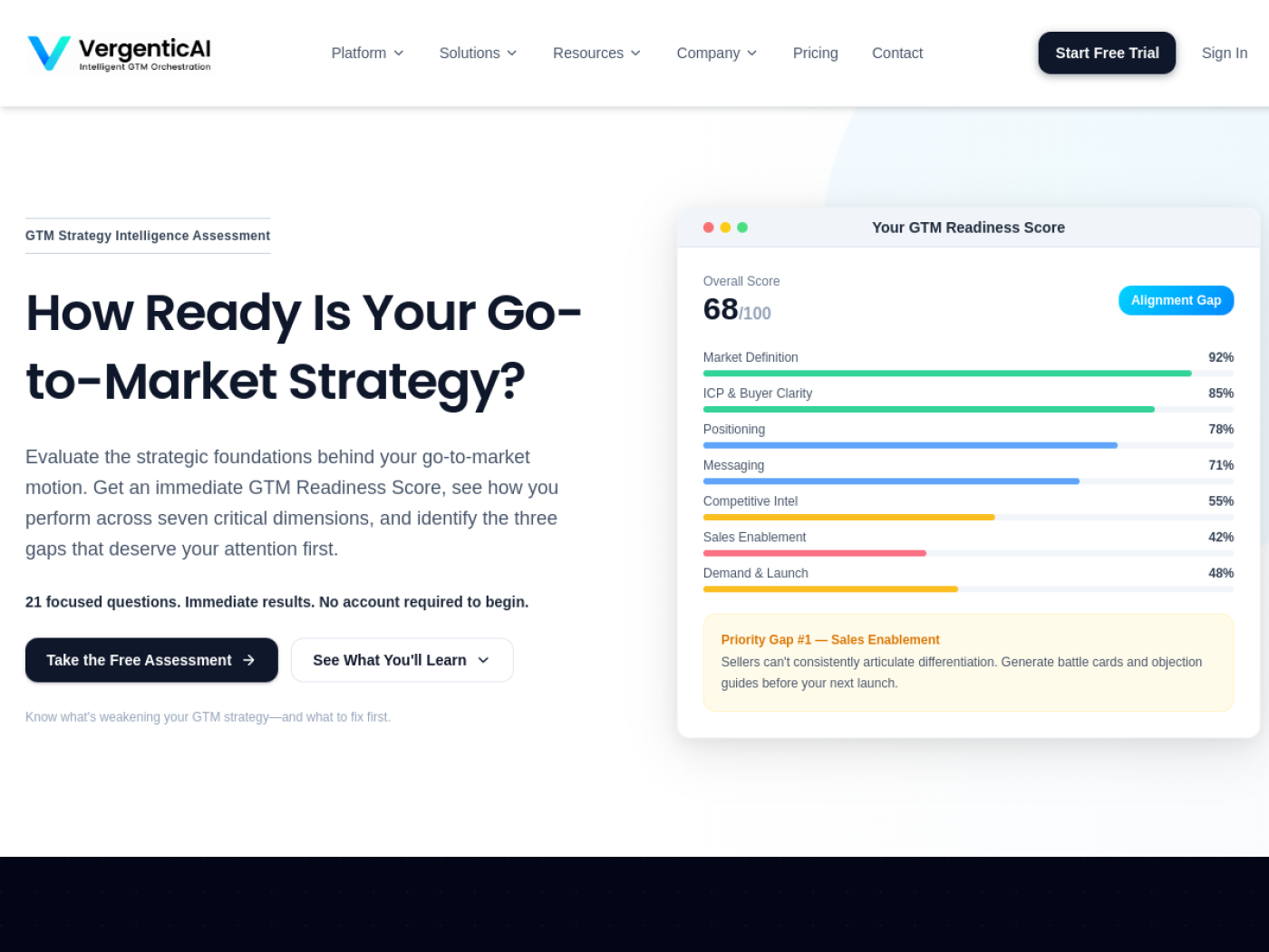 VergenticAI website