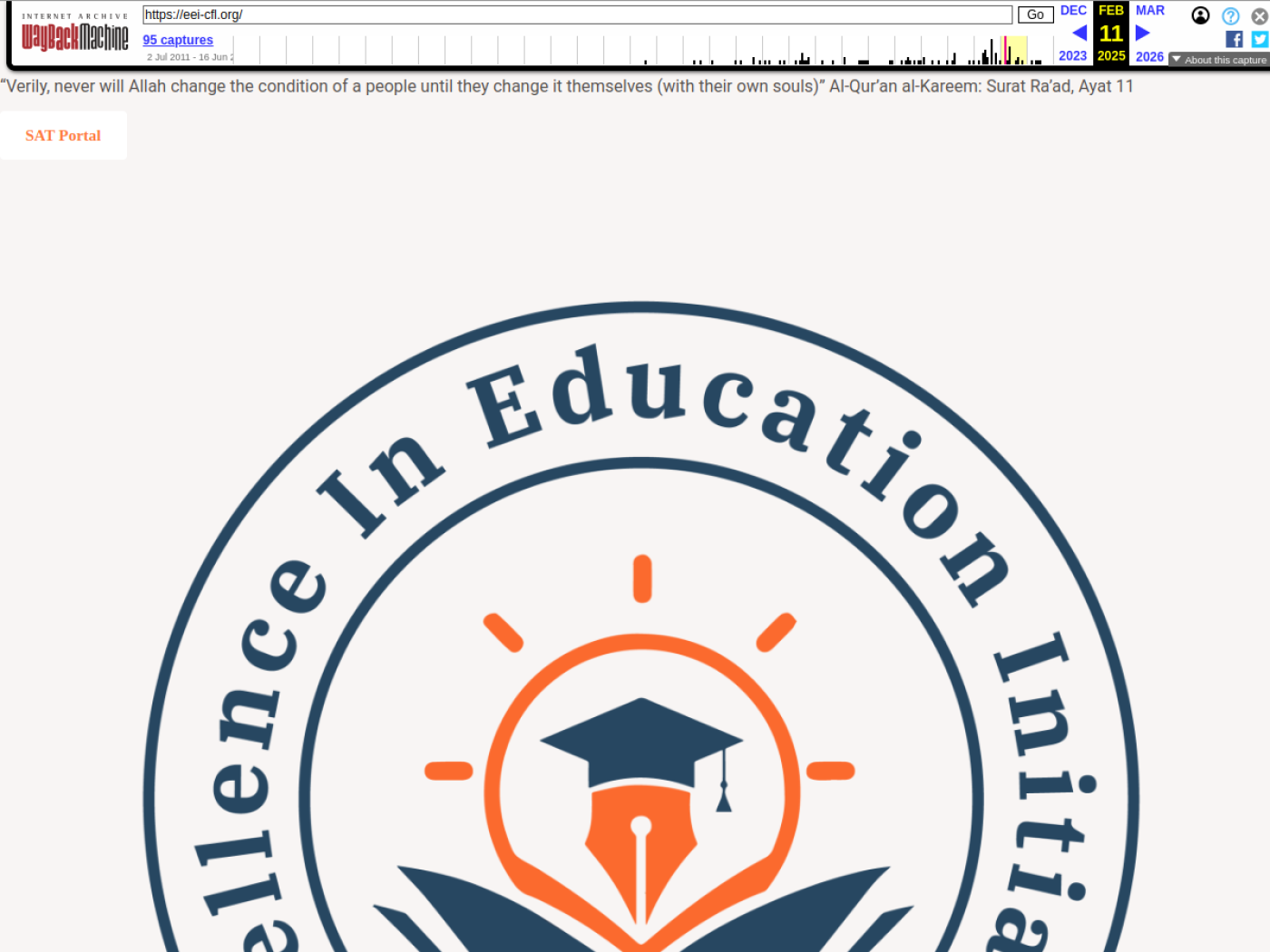 Archived 2025 eei-cfl.org homepage before redesign