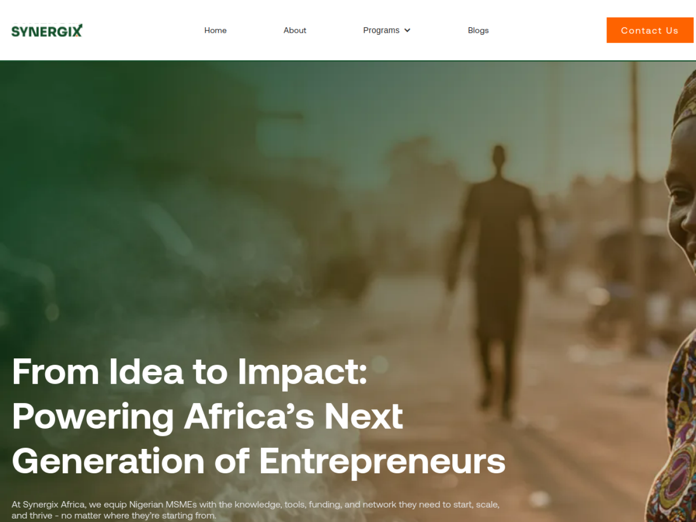 Screenshot of Synergix Africa