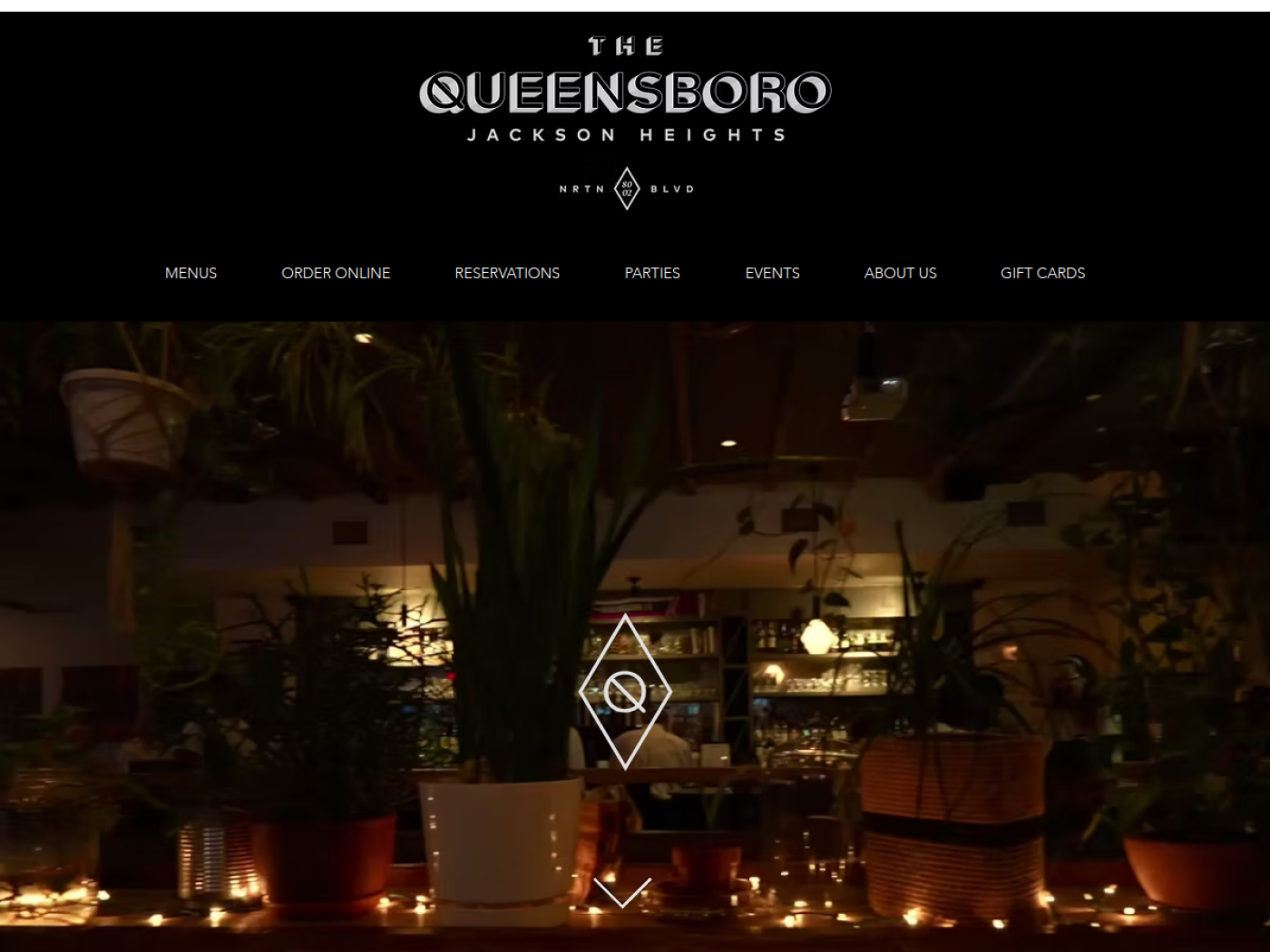 The Queensboro desktop homepage