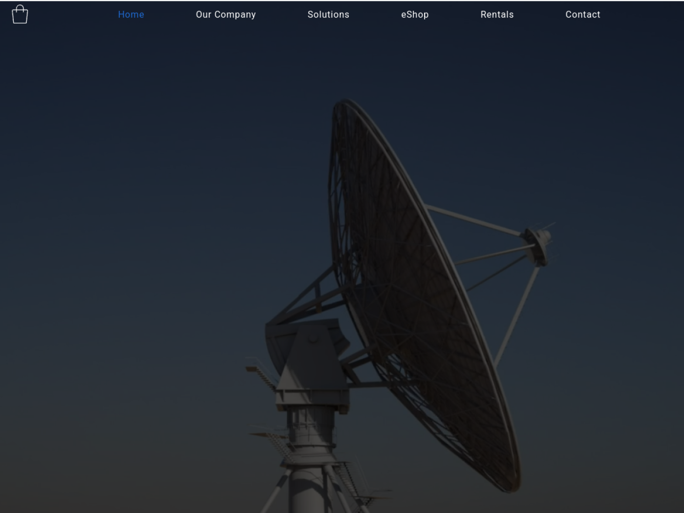 Total North Communications desktop homepage