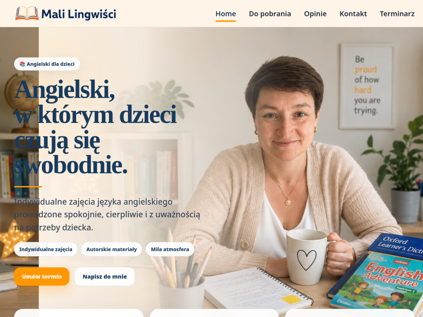 Podgląd strony Mali Lingwiści
