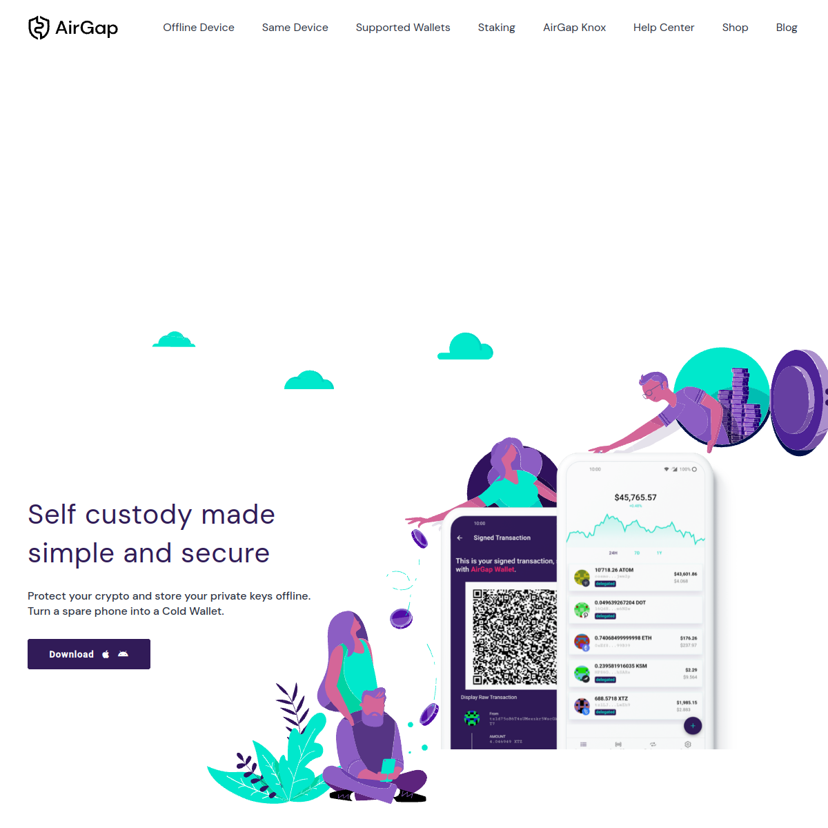 Editorial placeholder for an air-gapped wallet explainer page