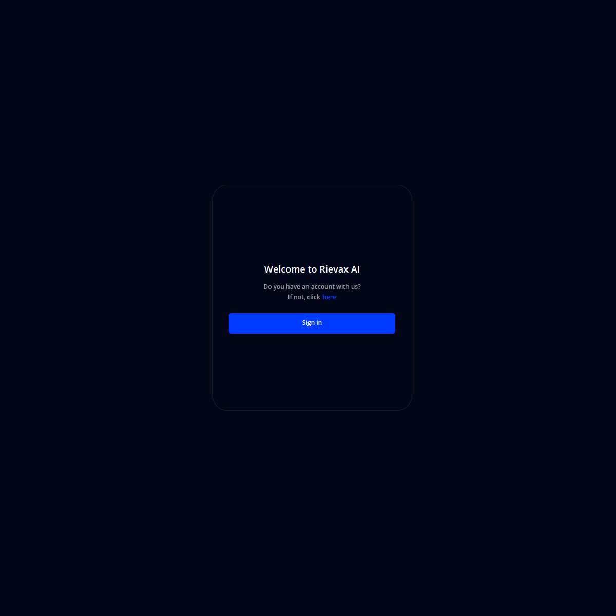 Rievax AI platform screenshot
