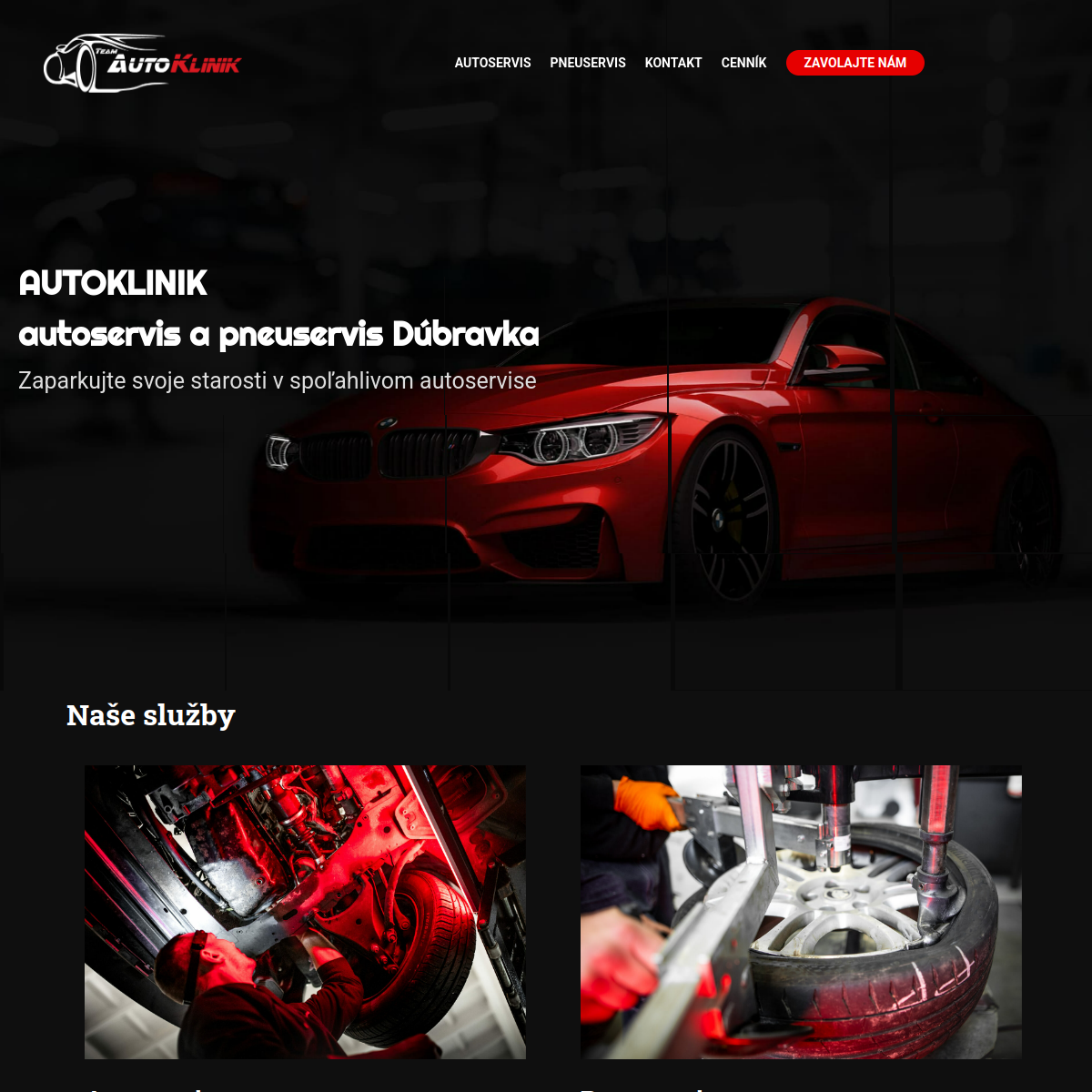 Náhľad webu Autoklinik