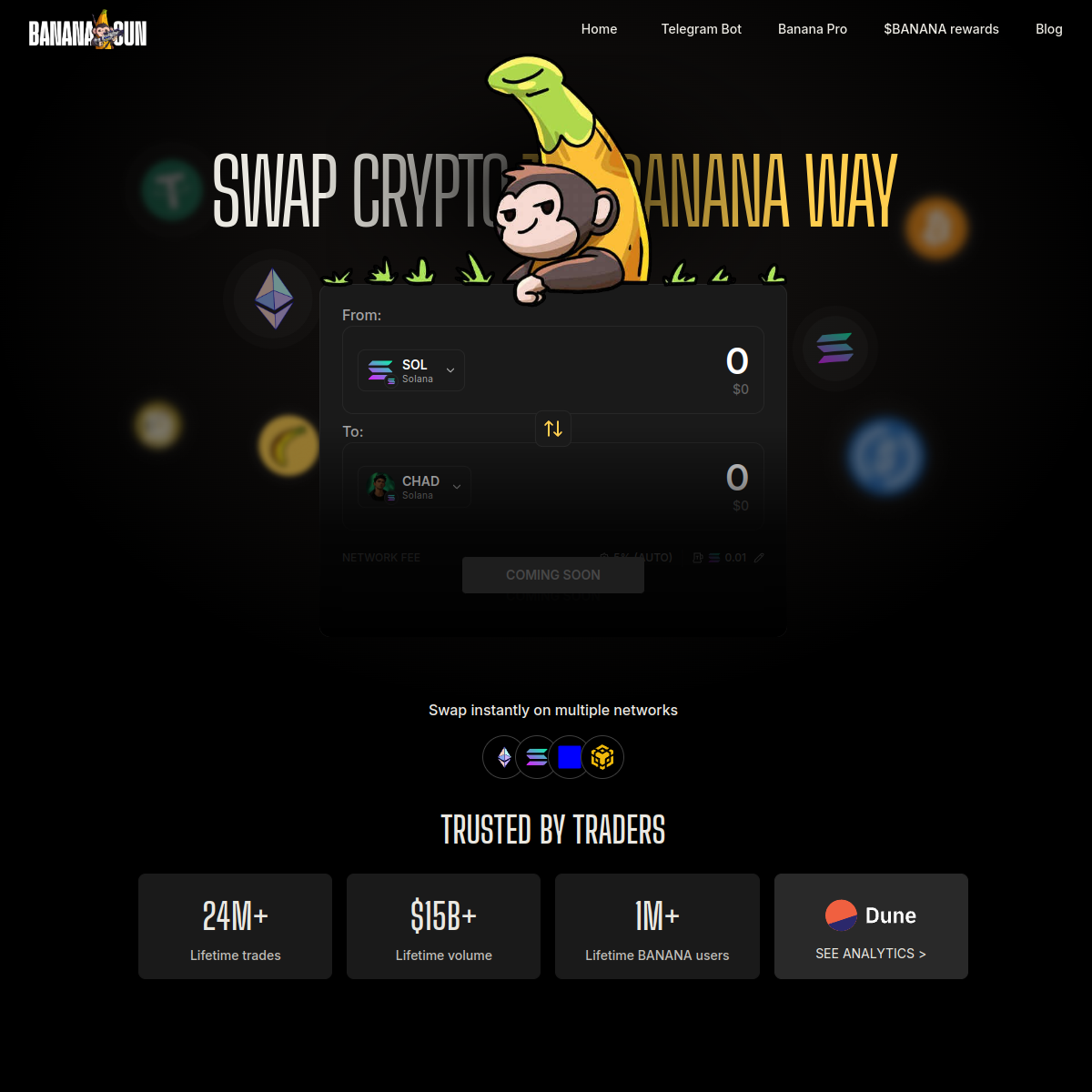 Editorial placeholder visual for a crypto Telegram bot comparison page