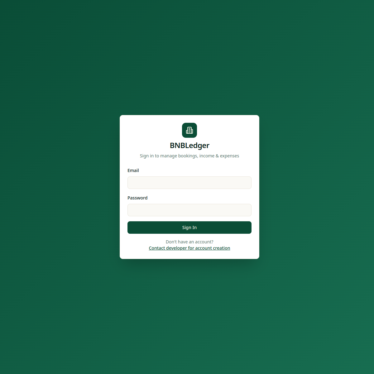 BnB Ledger short-let bookkeeping app