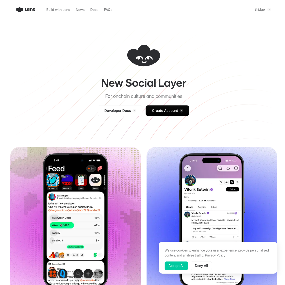 Editorial placeholder for a Lens ecosystem app comparison page