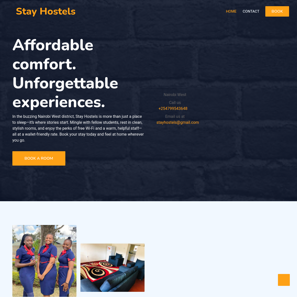StayHostels accommodation management platform