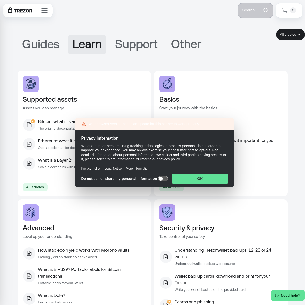 Editorial placeholder for a hardware wallet security guide