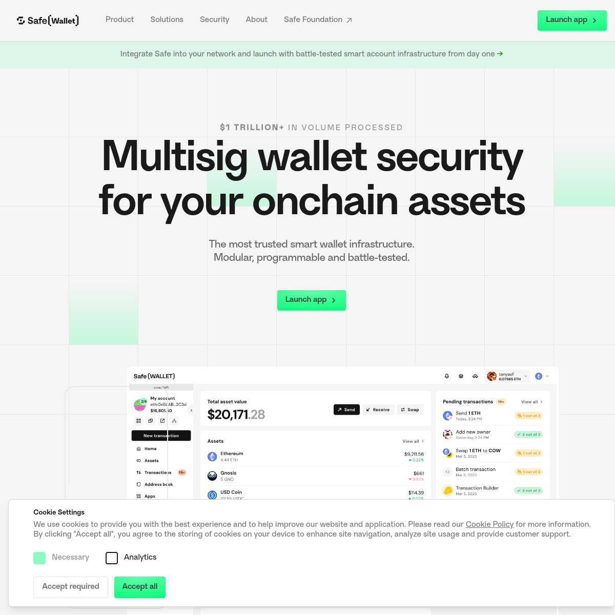 Editorial placeholder for a smart contract wallet comparison page