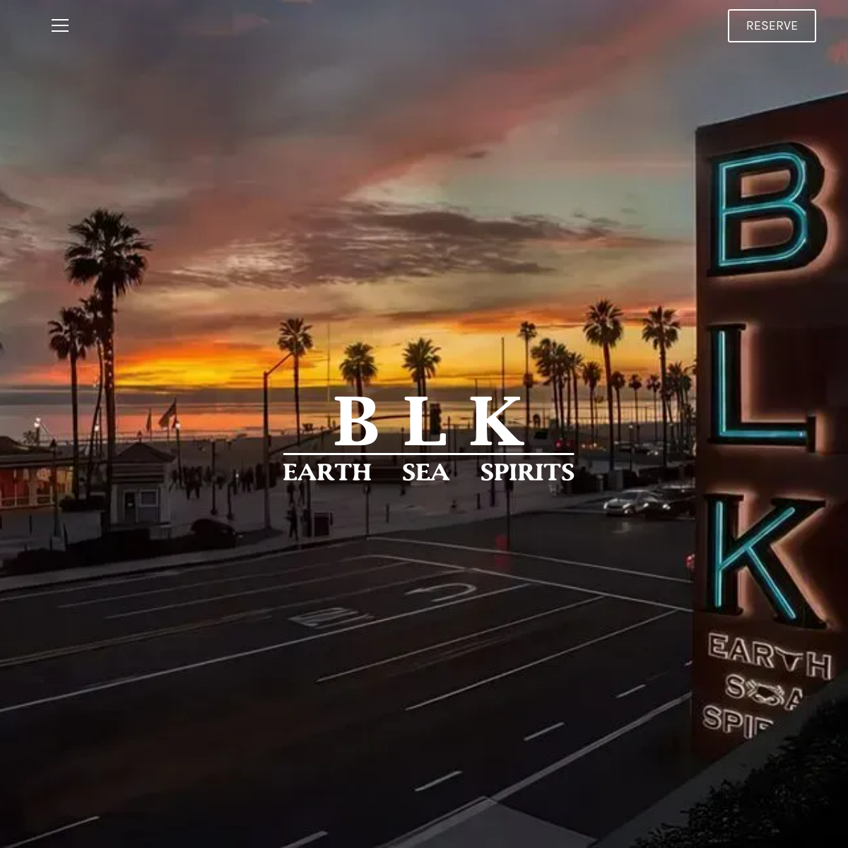Screenshot of the BLK Earth Sea Spirits website
