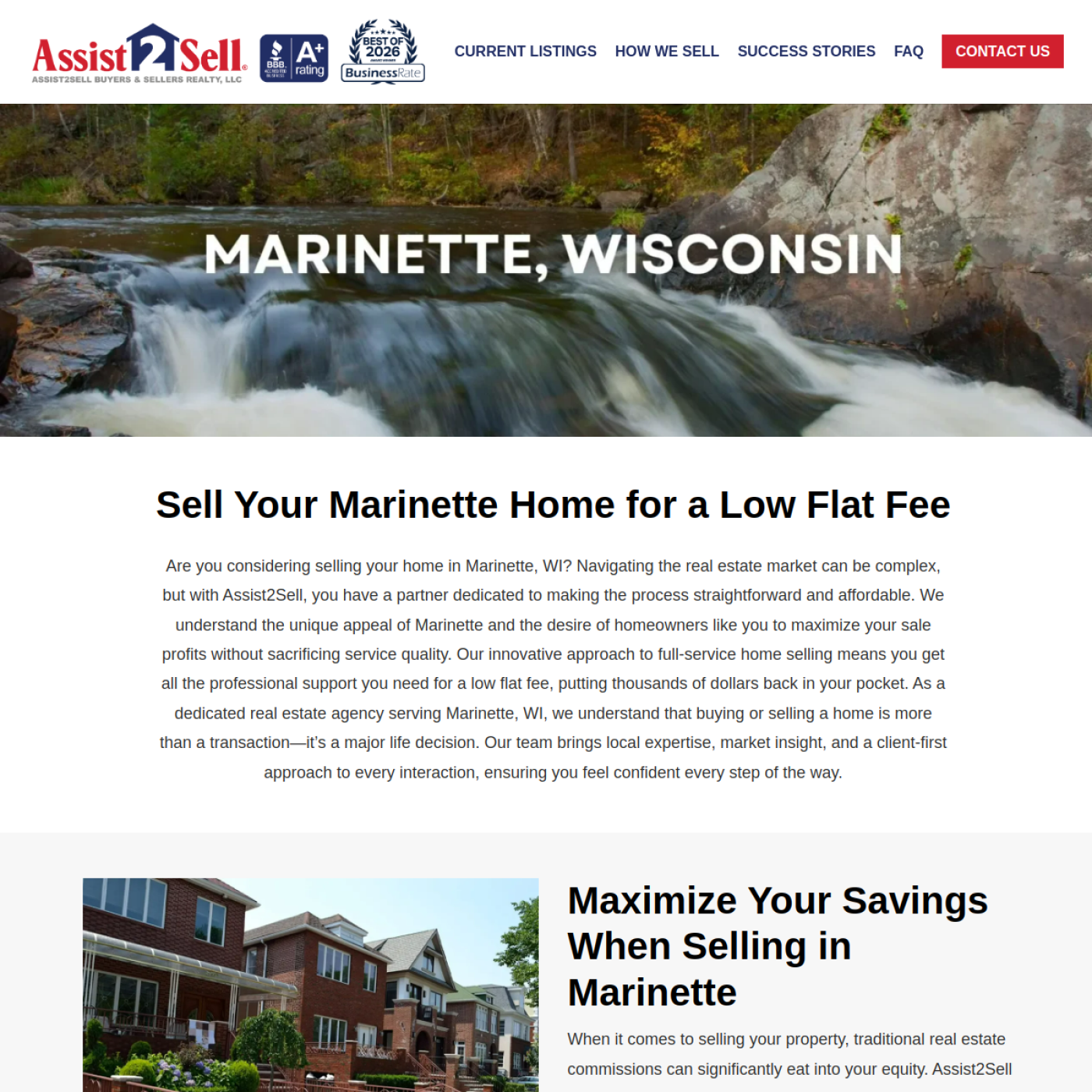 Screenshot of the Assist 2 Sell Buyers & Sellers Realty, LLC website