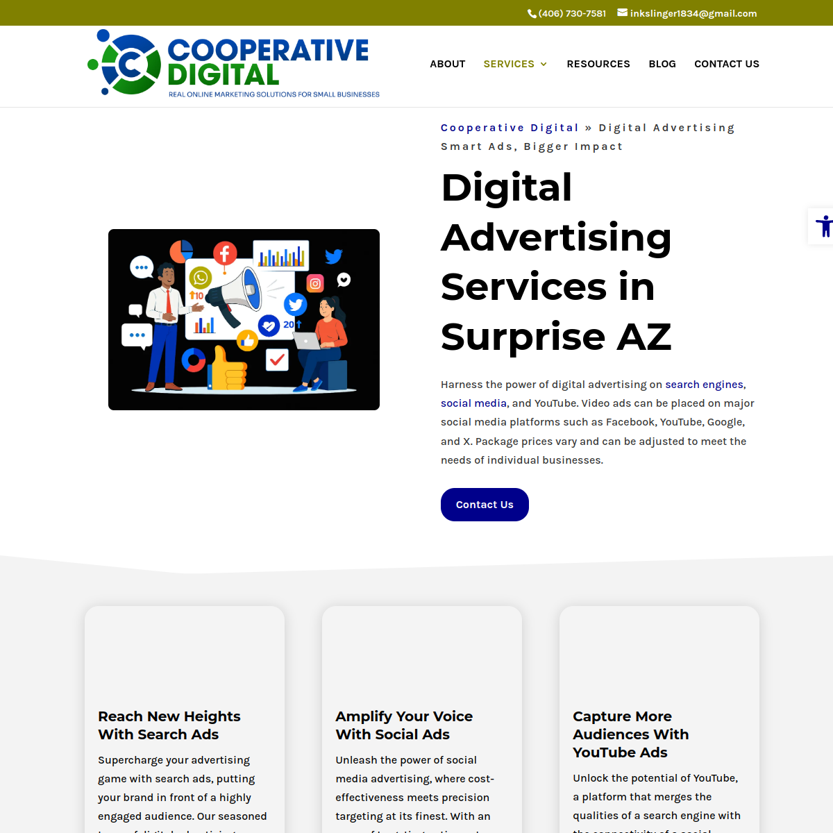 Screenshot of the Cooperative Digital website