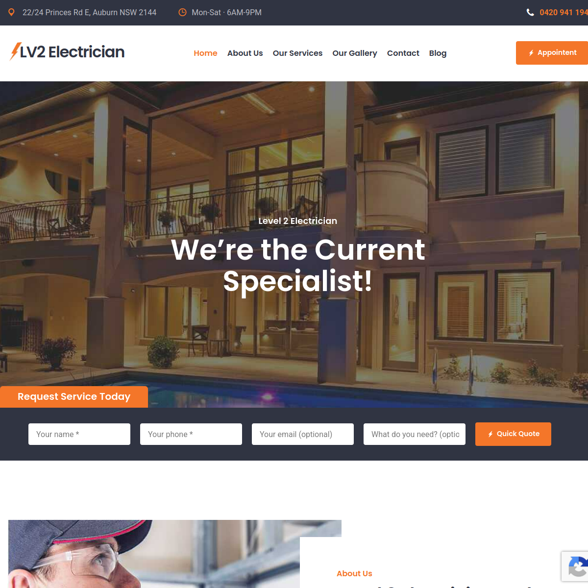 Screenshot of the LV2 Pty Ltd website