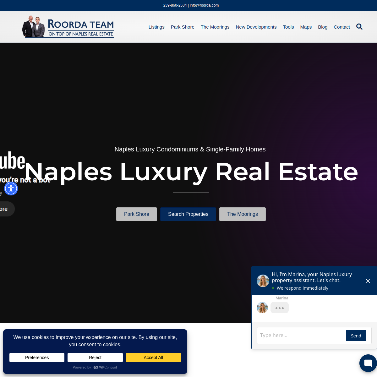 Screenshot of the Larry Roorda Realtor website
