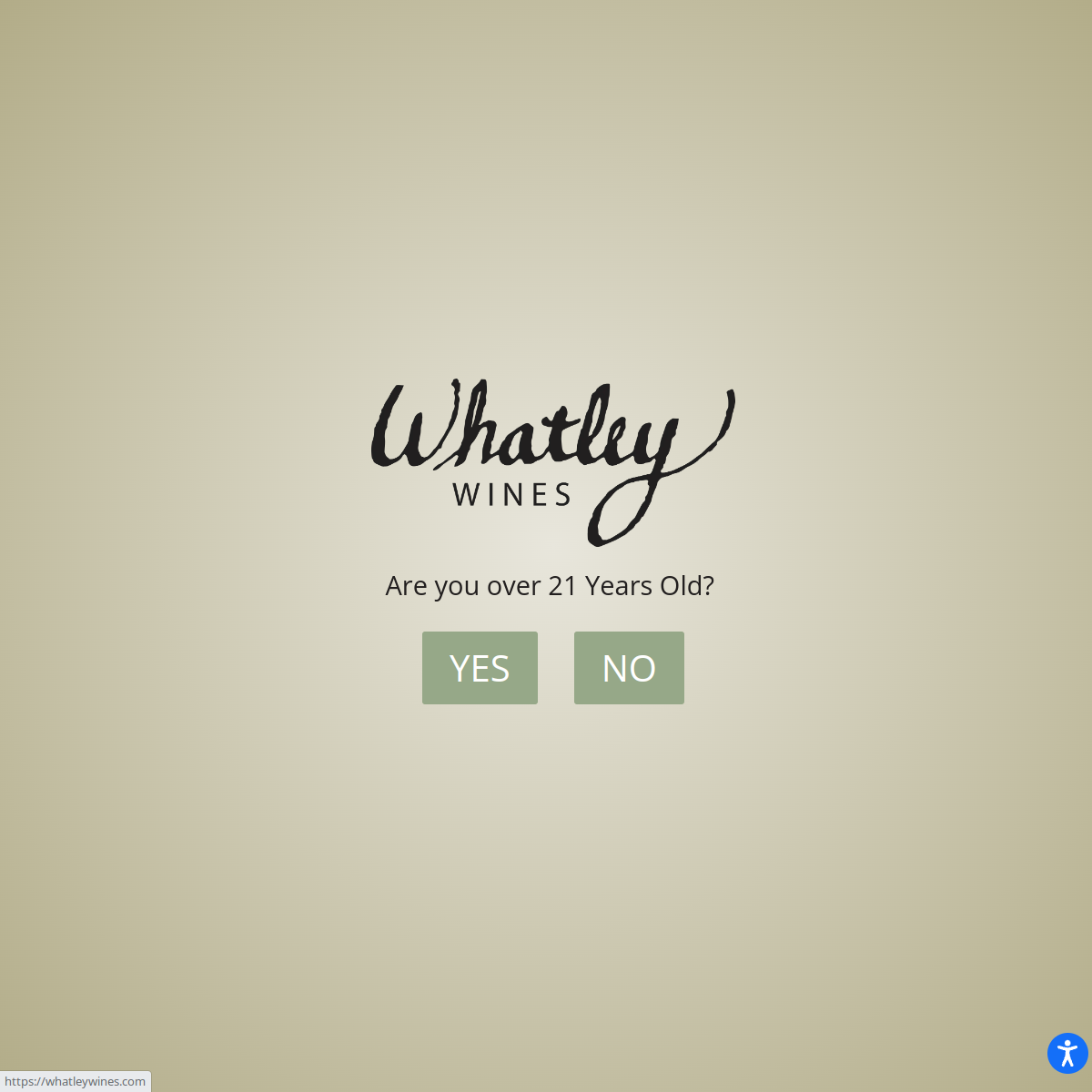 Screenshot of the Whatley Wines website