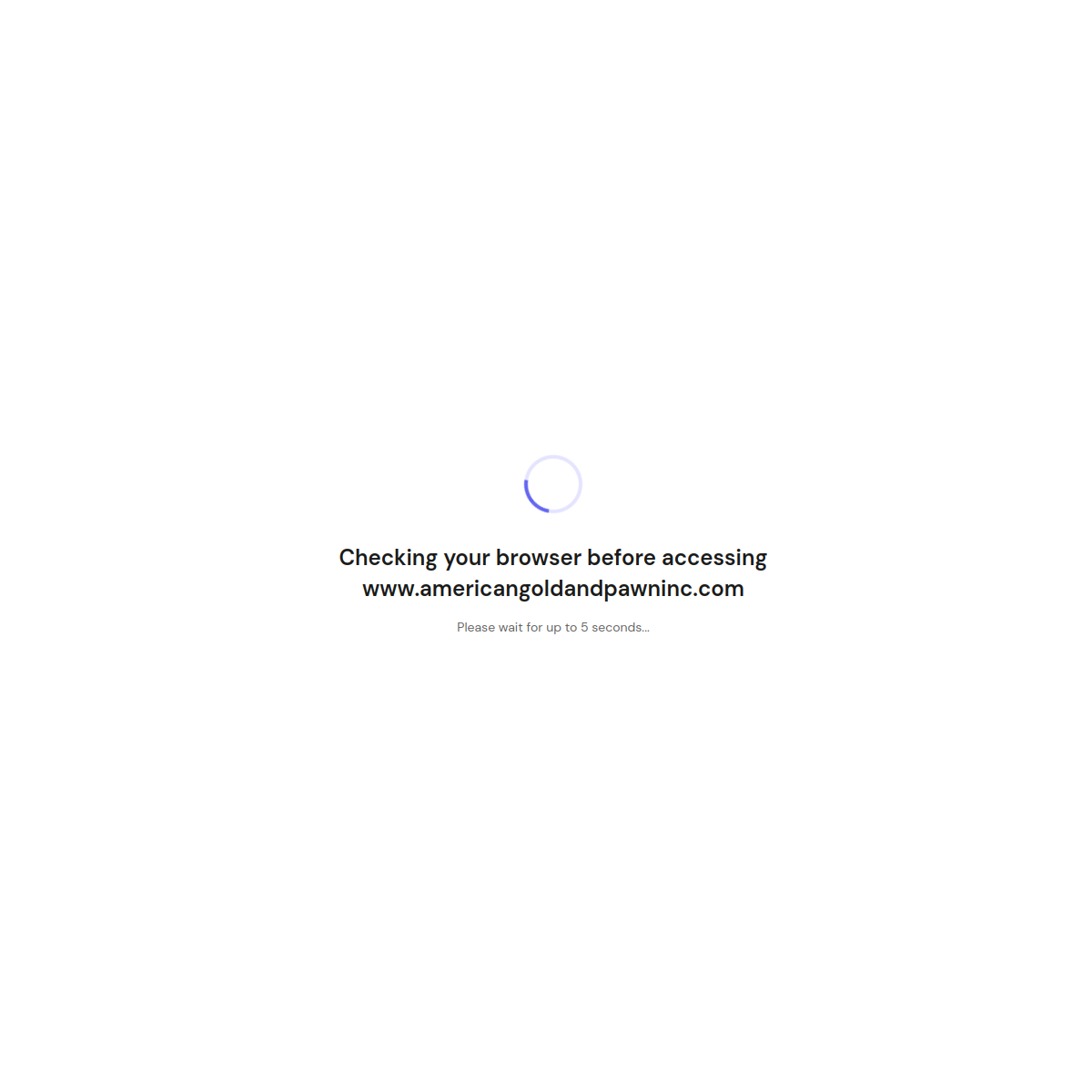 Screenshot of the American Gold Exchange and Pawn website