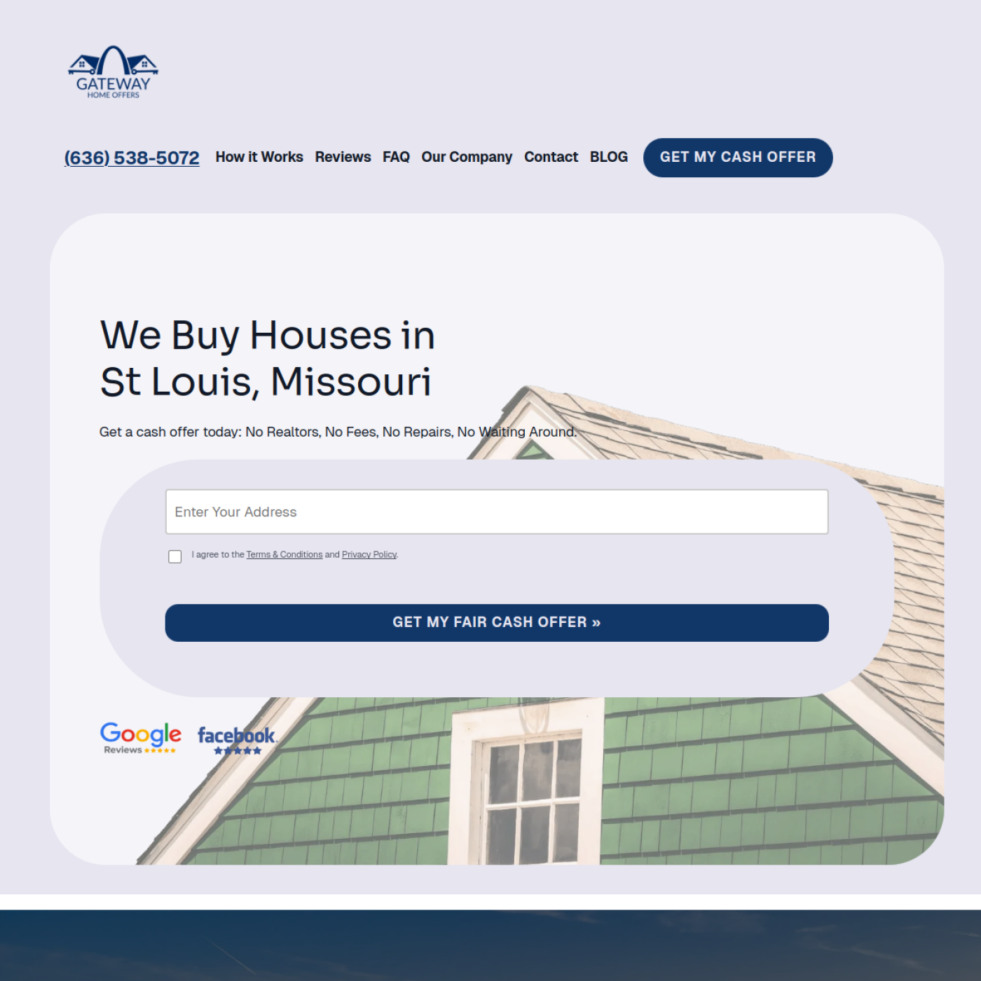 Screenshot of the Gateway Home Offers website