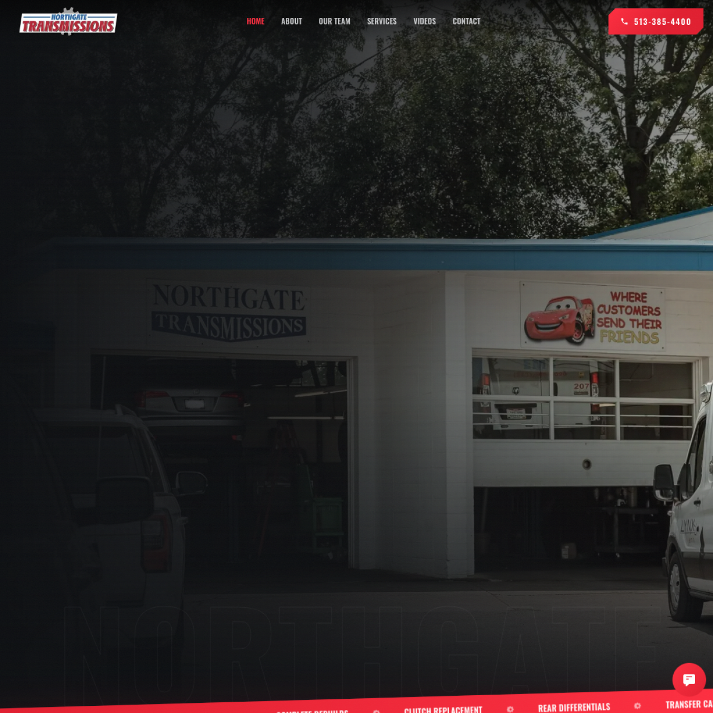 Screenshot of the Northgate Transmission LLC website