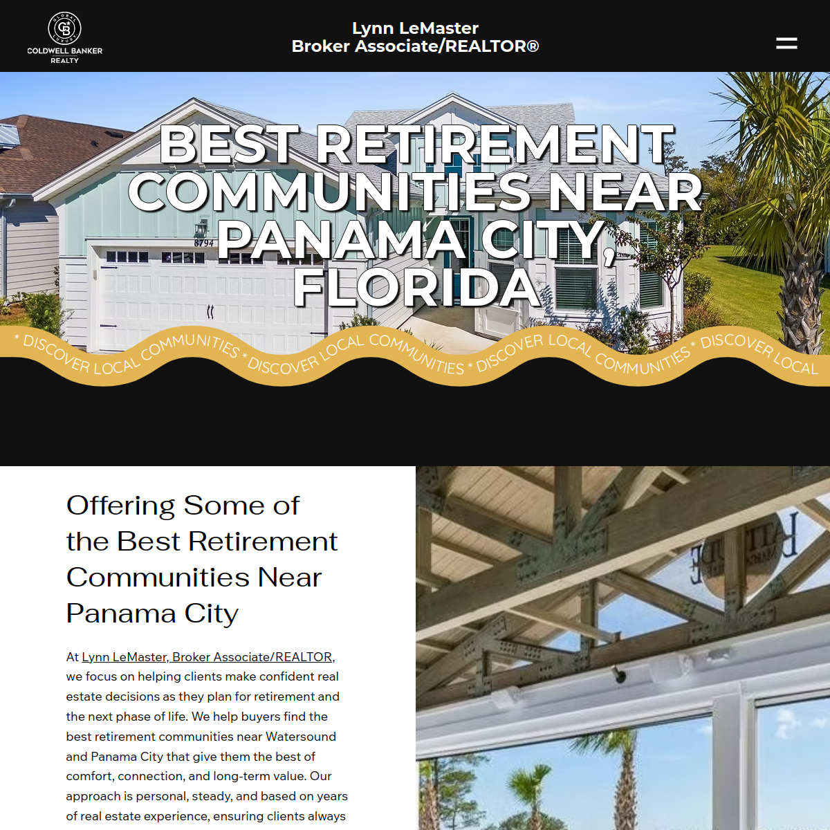 Screenshot of the Lynn LeMaster, Broker Associate/REALTOR website