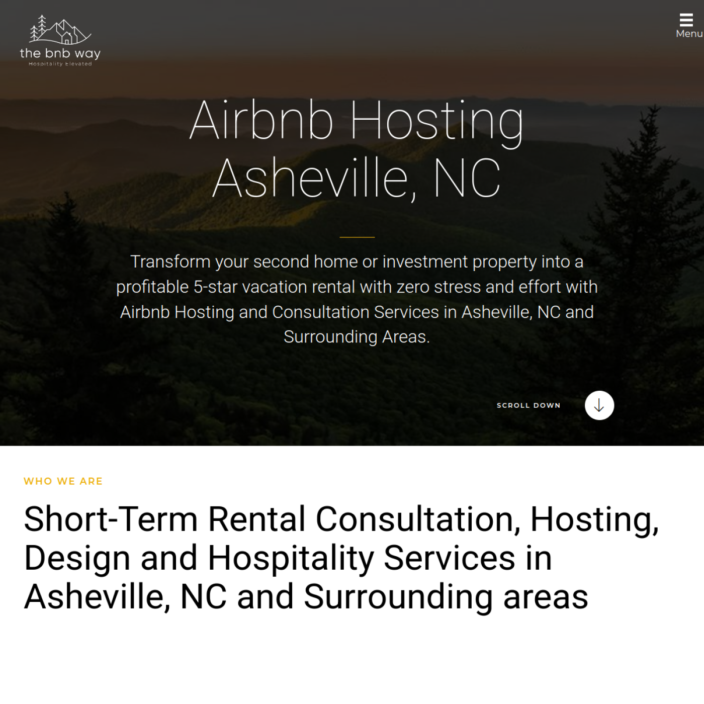 Screenshot of the The BNB Way website