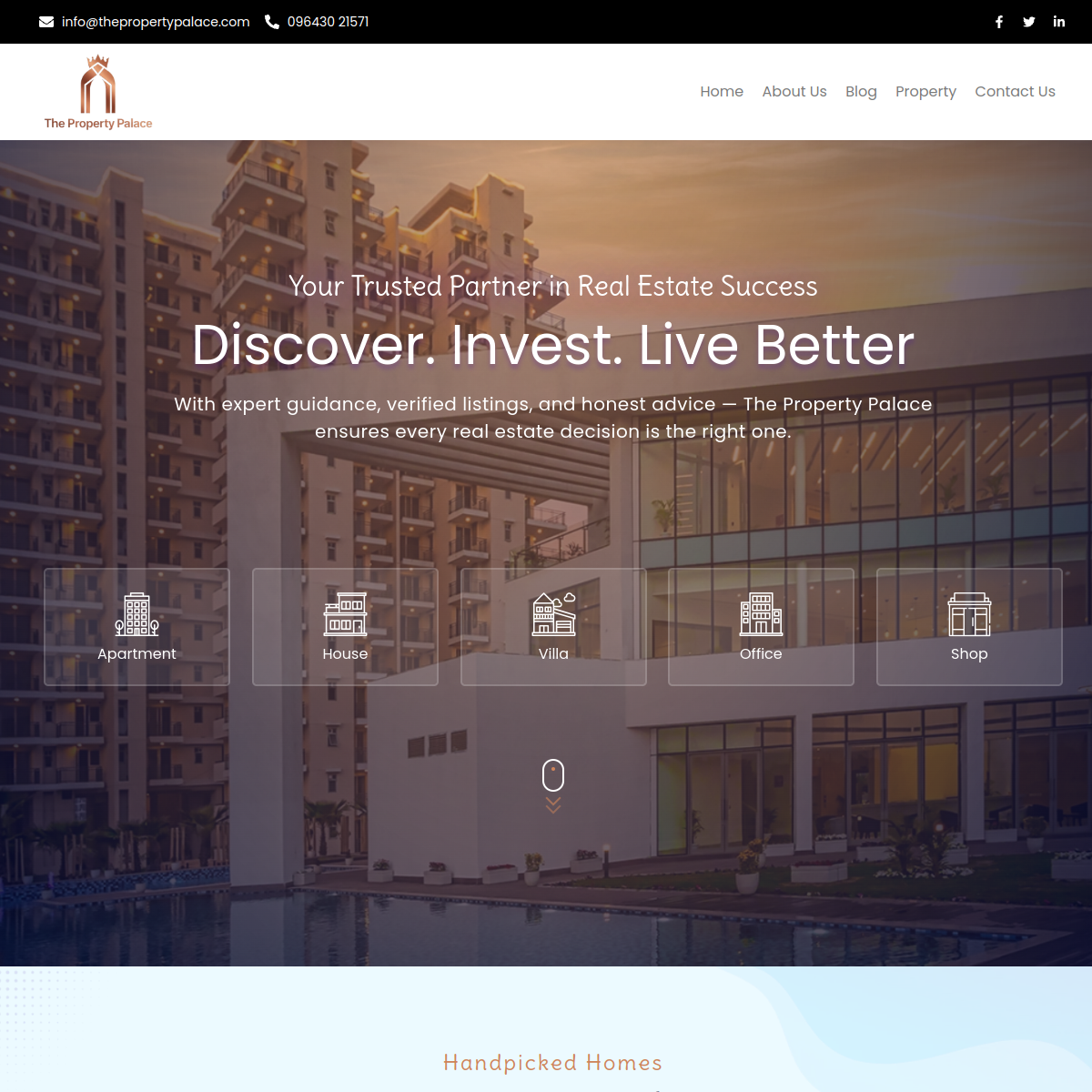 The Property Palace screen 1