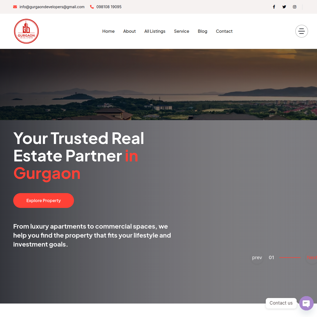 Gurgaon Developers screen 2