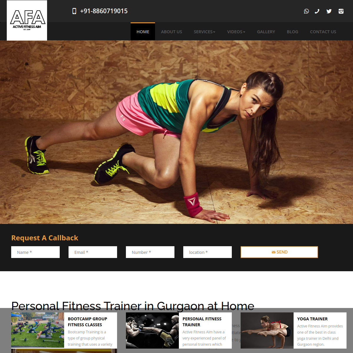 Active Fitness Aim screen 2