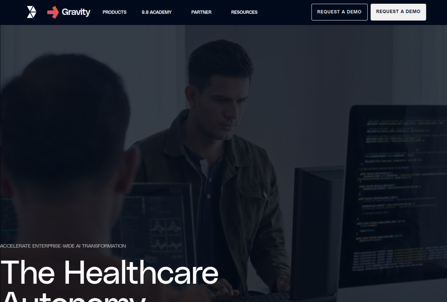 Screenshot of the official Innovaccer Gravity product page