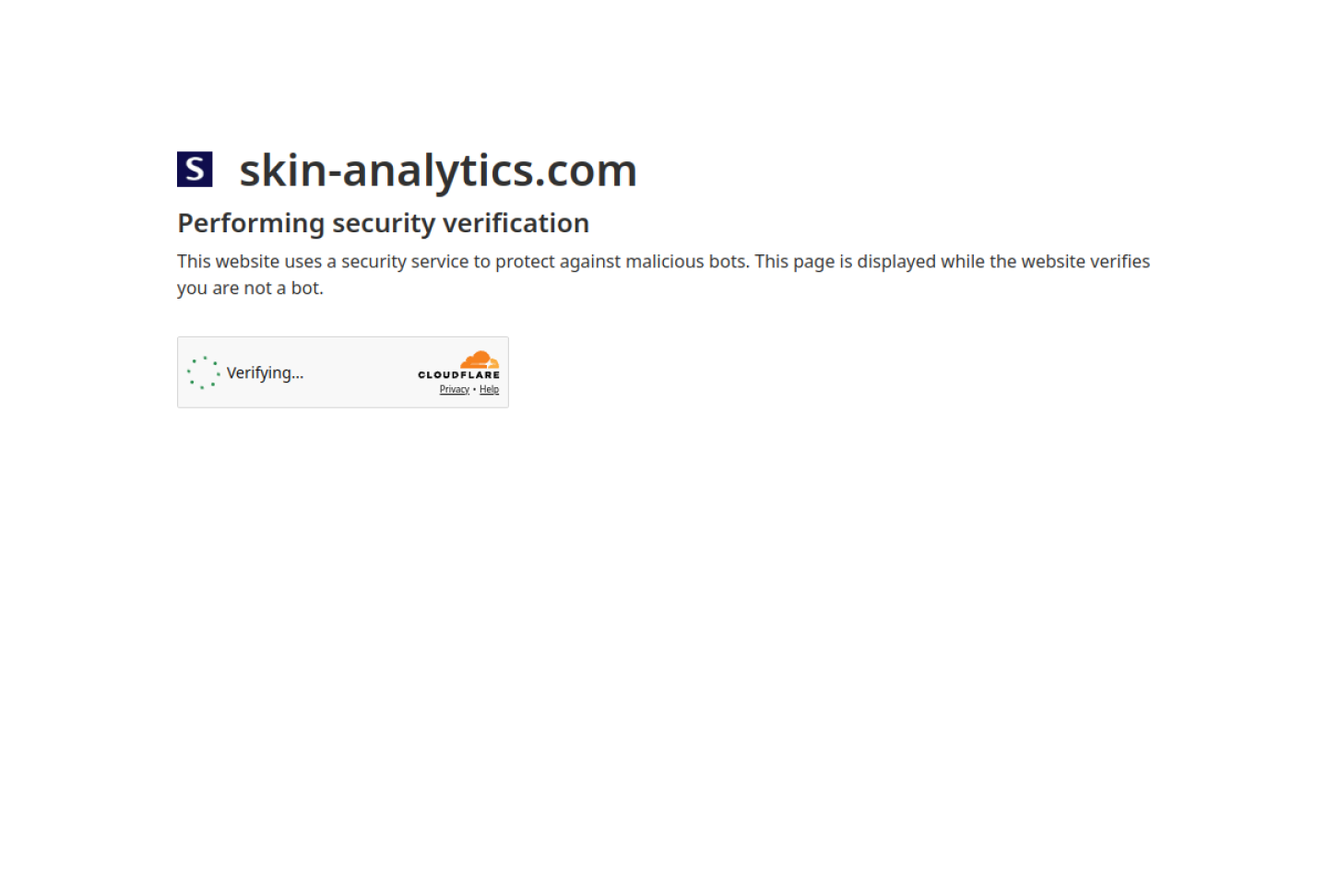Screenshot of the official Skin Analytics DERM product page