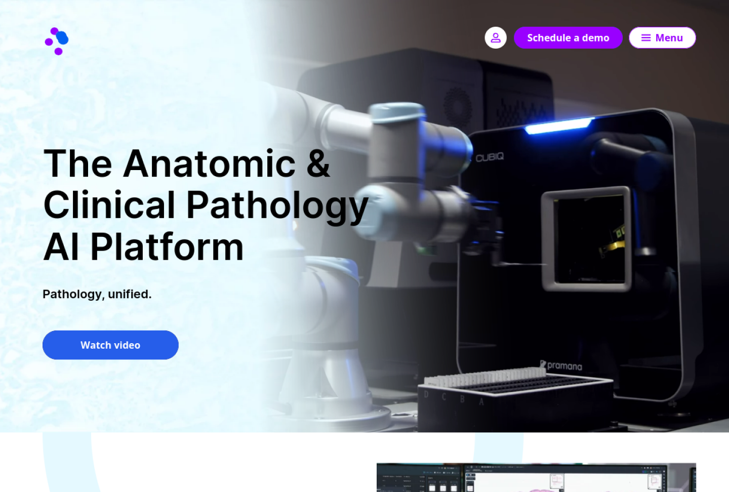 Screenshot of the official Techcyte Fusion product page