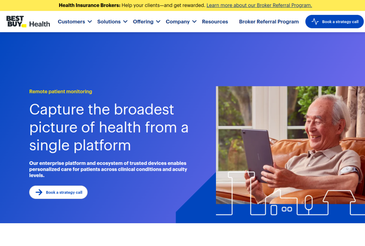 Screenshot of the official Current Health product page