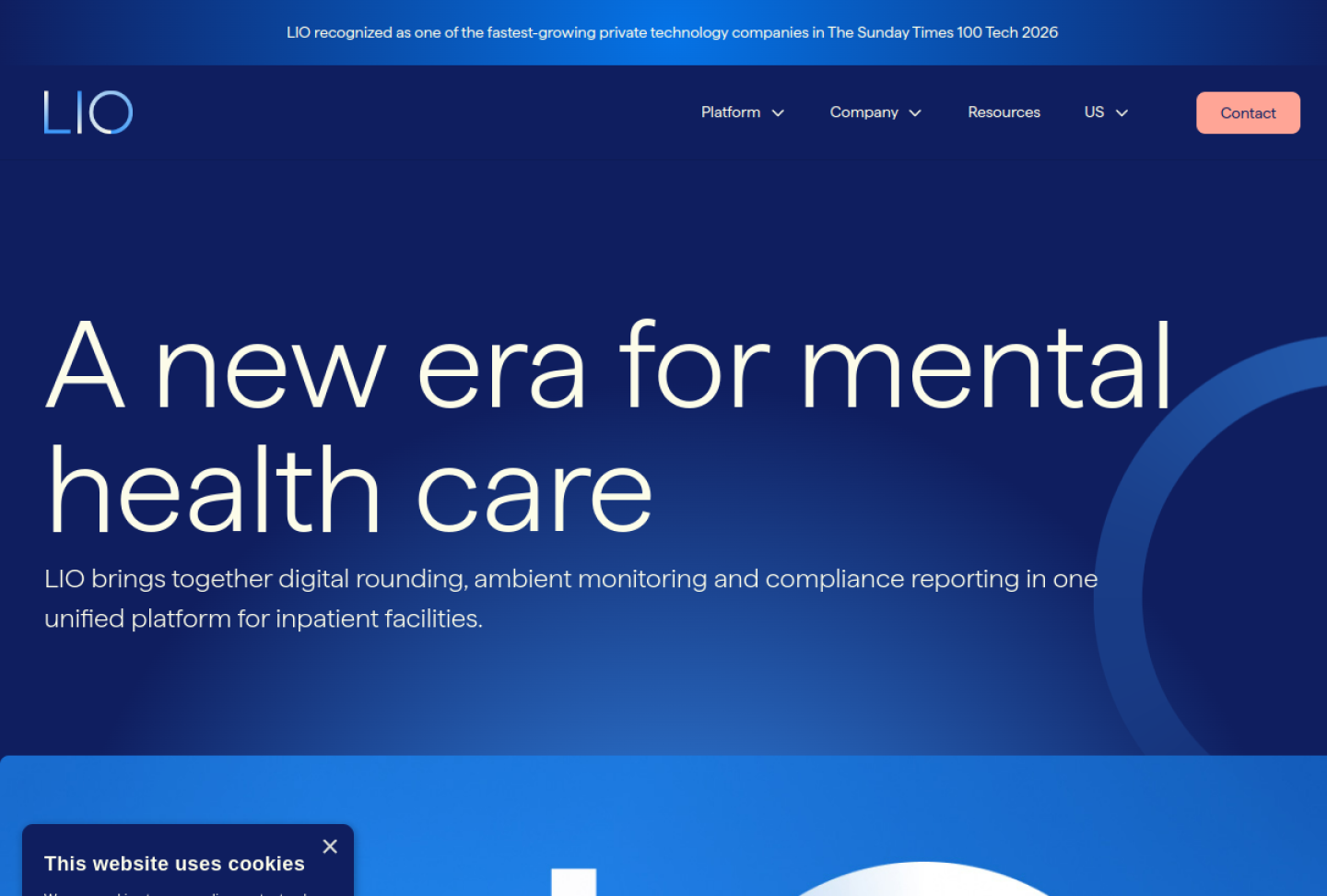 Screenshot of the official Oxehealth Oxevision product page