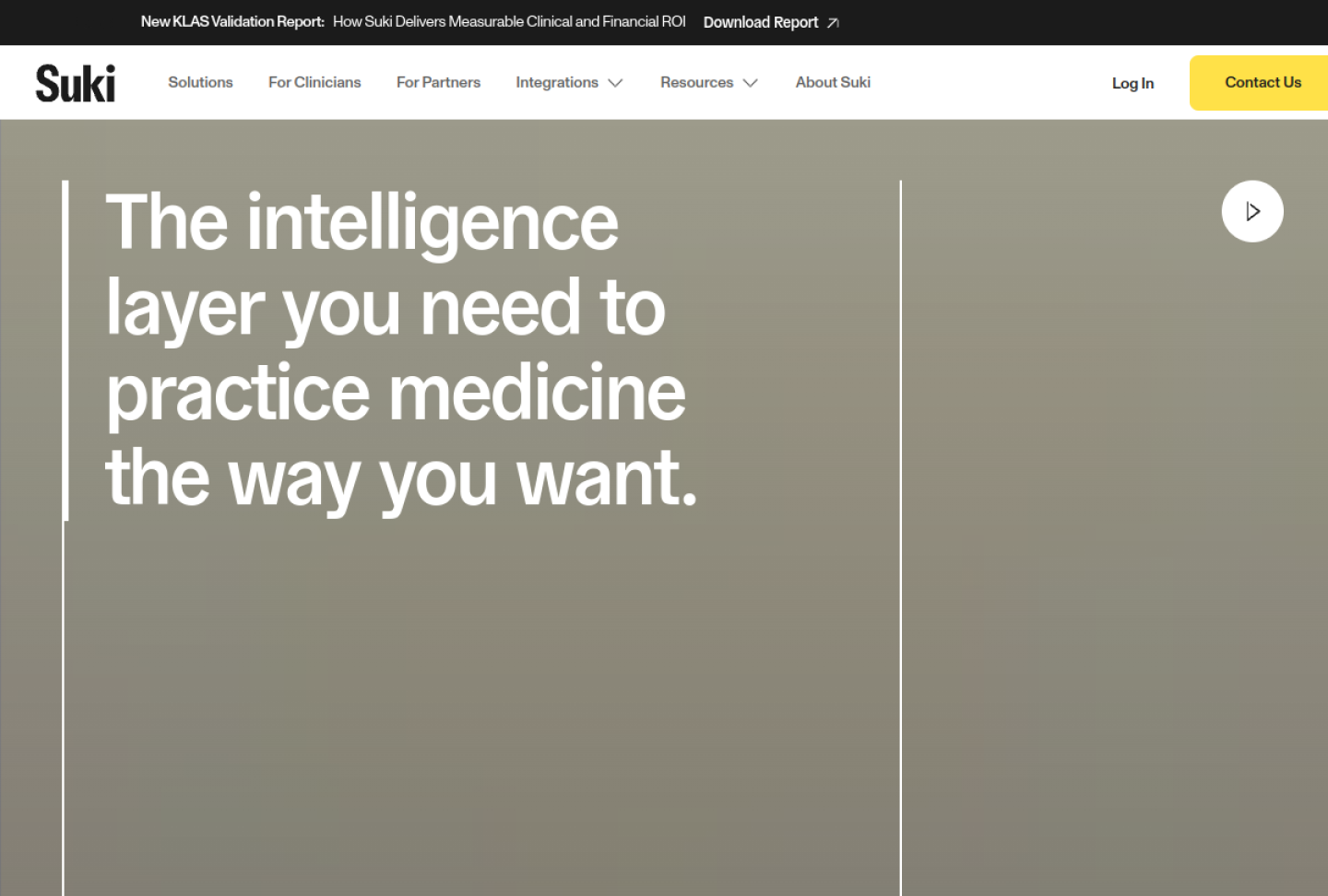 Screenshot of the official Suki product page