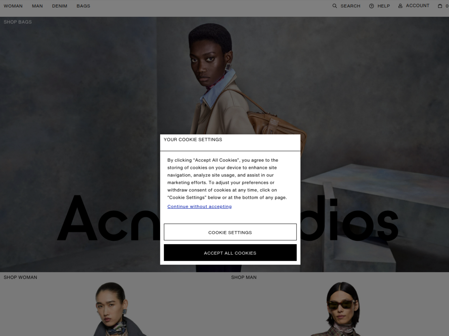 Acne Studios screenshot