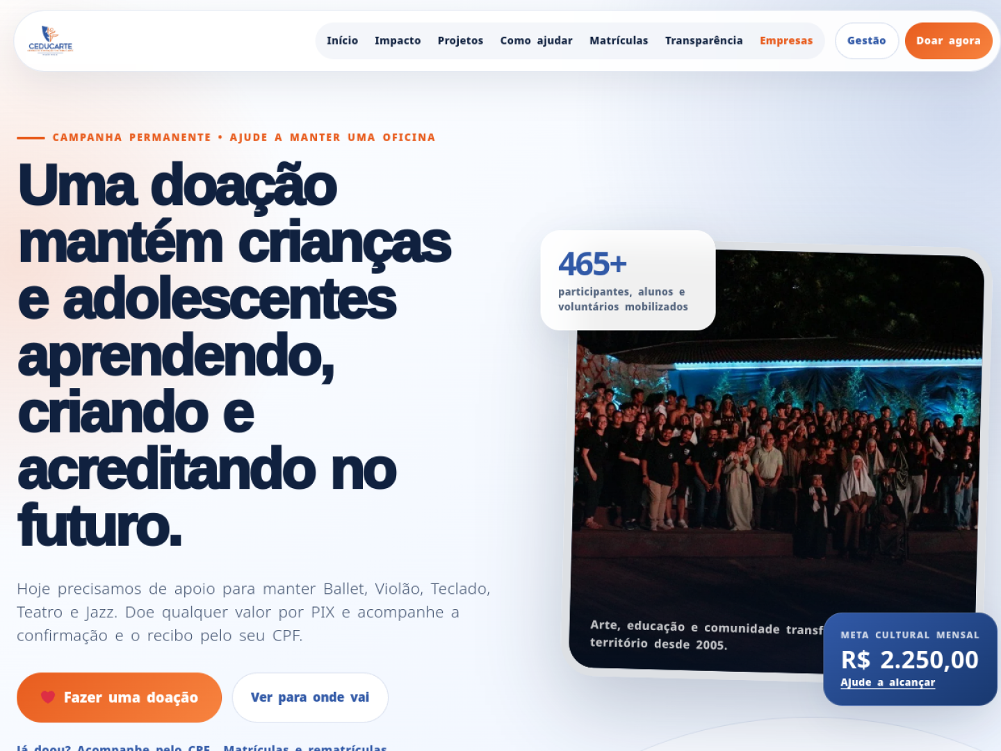 Apresentação do projeto Ceducarte