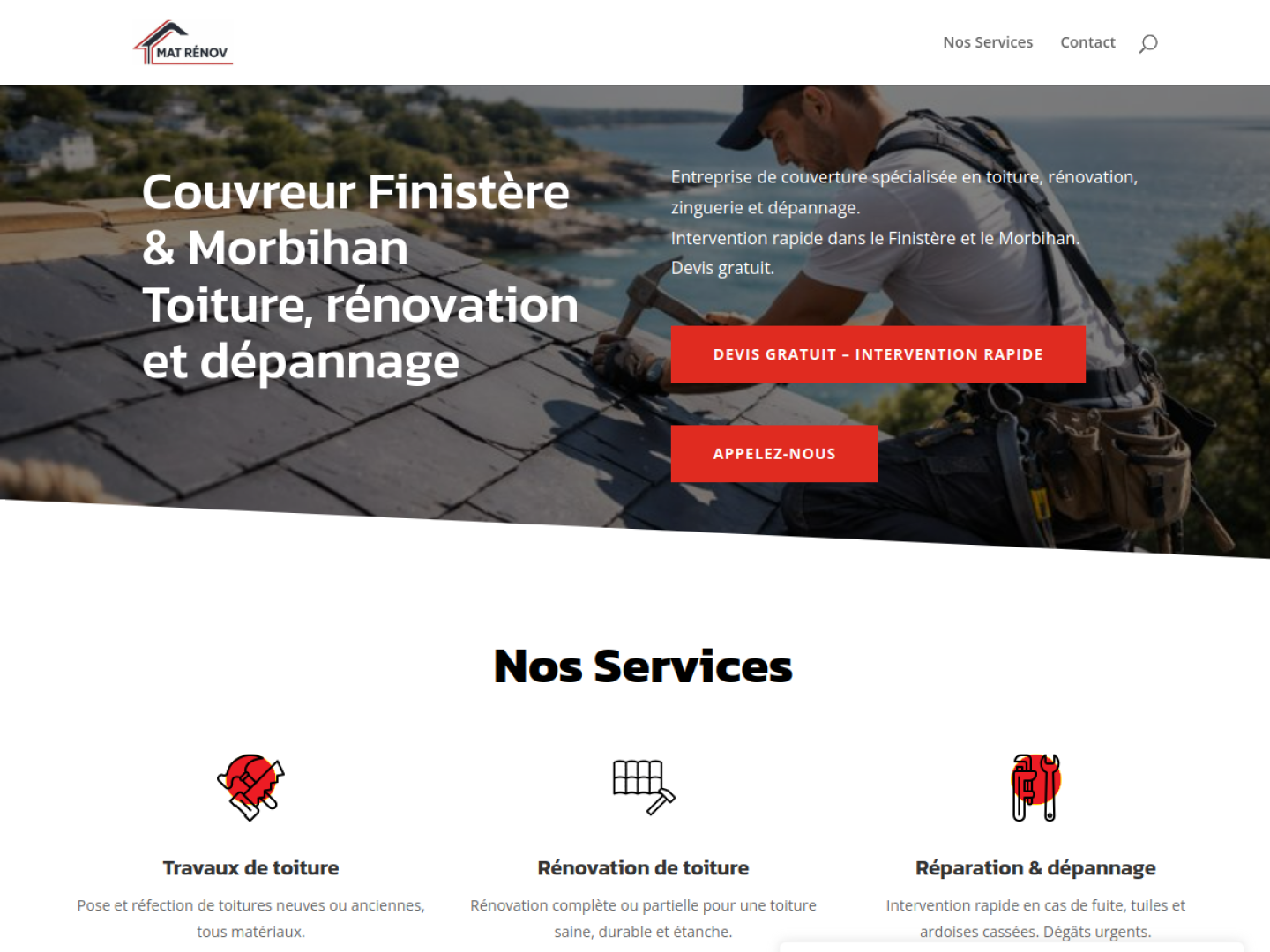 Couvreur Finistère Morbihan sur ordinateur