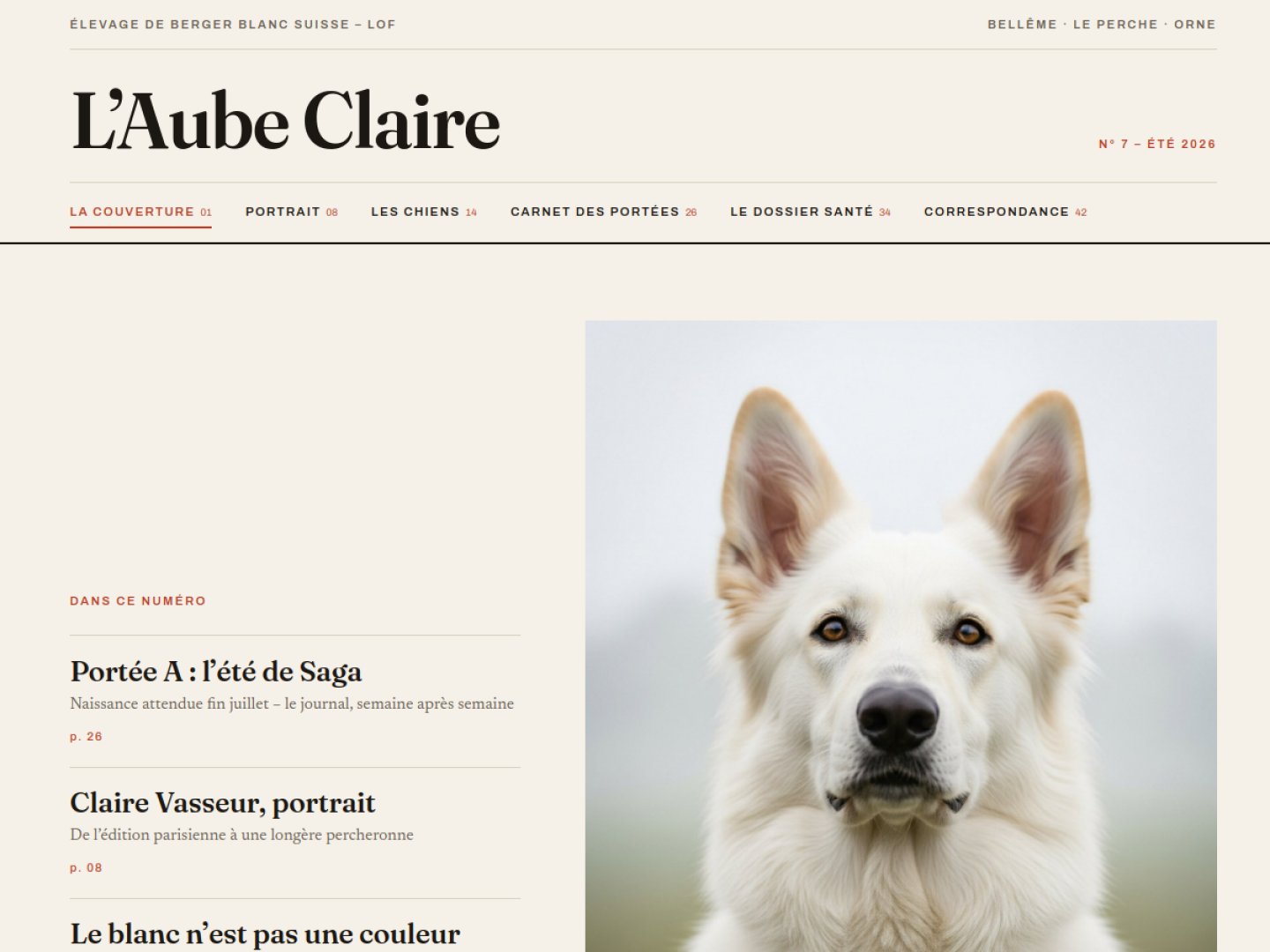 Berger Blanc Suisse — Le magazine (berger-blanc-suisse-elevage.fr)