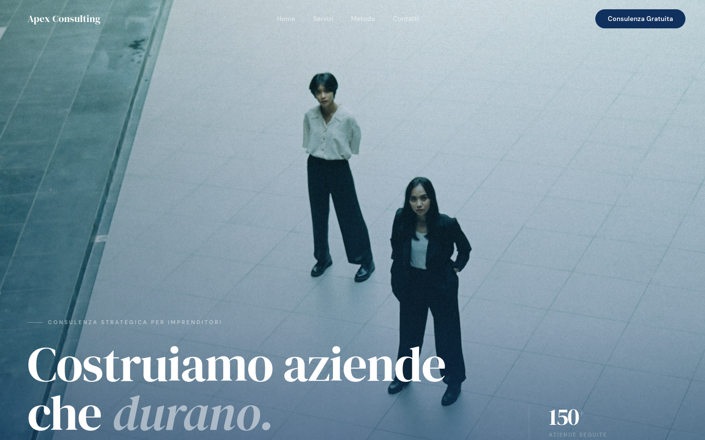 Template C — Navy Editorial