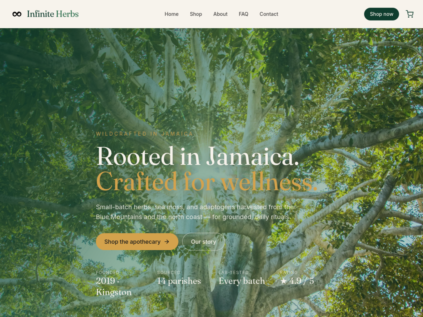 Infinite Herbs — E-Commerce