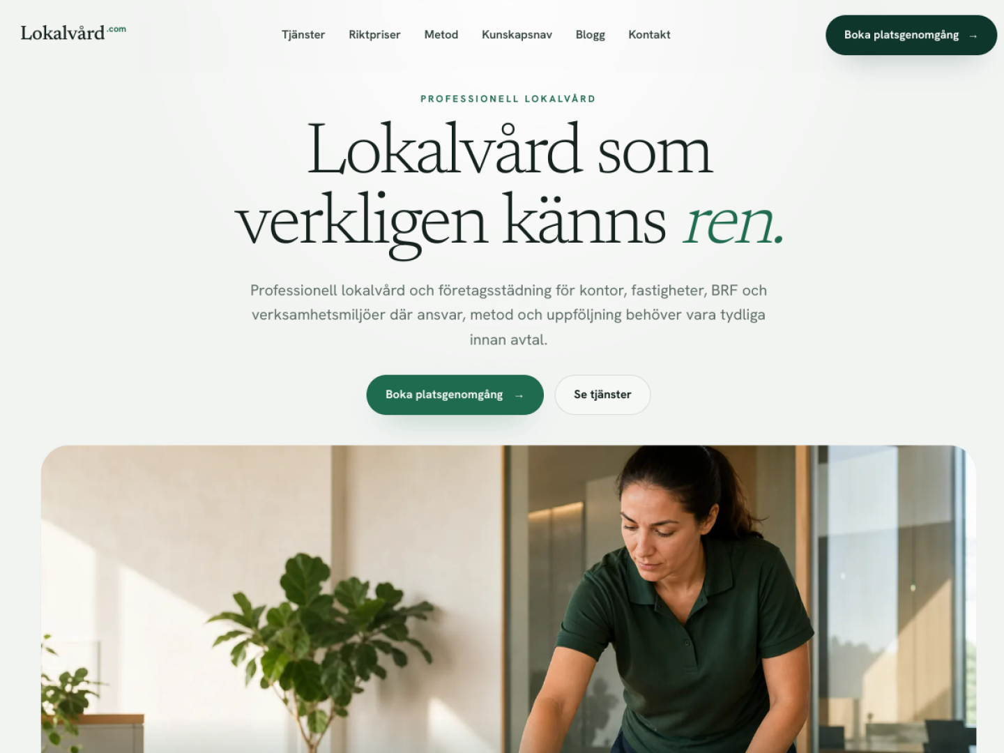 Lokalvård.com - Referencia web por Zenit Group