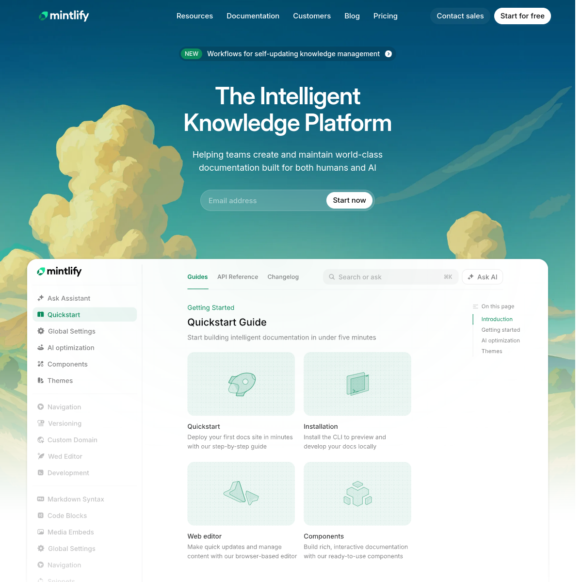 Mintlify 스크린샷